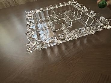 karacadan alınıb: Bohemia kristal beş bölməli serve qabı - Brend: Crystal Bohemia — 5