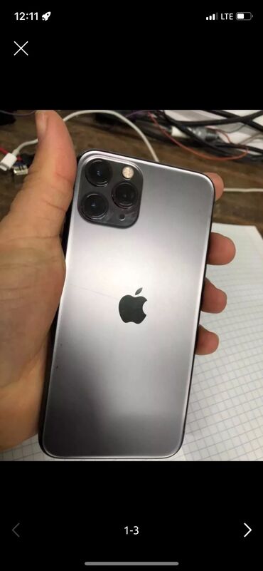 токмок айфон: IPhone 11 Pro, 256 ГБ, 100 %