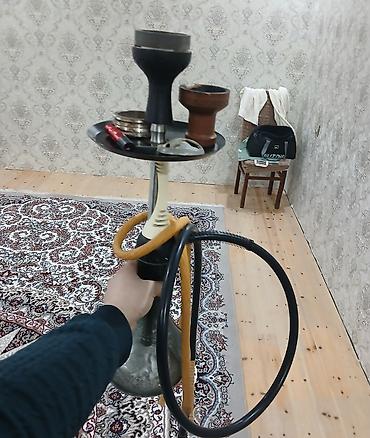 Qəlyan, vayp və aksesuarları: Nərgilə komplekti - Şüşə kolba: qalın şüşədən, klassik iri həcm. - — 1