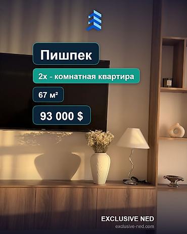 67: 1 комната, 67 м², Пишпек Элитка, 13 этаж, Дизайнерский ремонт — 1