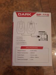 Modemlər və şəbəkə avadanlıqları: YENİDİR. DARK SP-110 2.0 USB Multimedia Səsgücləndirici