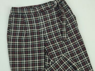 eleganckie bluzki do czarnych spodni: Material trousers, Terranova, XS (EU 34), condition - Good
