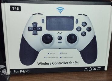 en ucuz oyun konsolları: Wireless PC/PS4 Gamepad 1 ədəd, yenidir, qutuda. Eynisindən birində