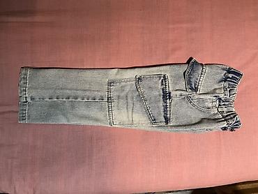 jeans salvar: Qız Uşaq üçün yüngül mavi şalvar yaxşi veziyyetde keyfiyyetli munasib — 3