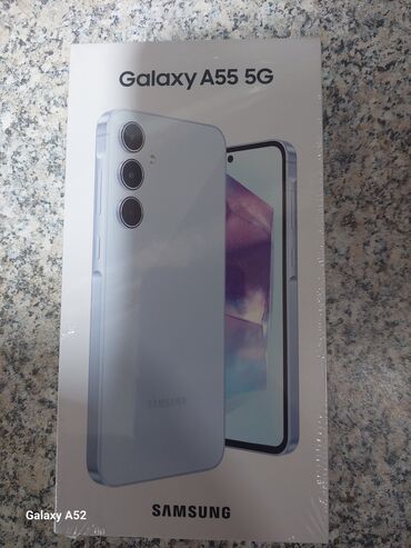 Samsung: Samsung Galaxy A55, 256 GB, rəng - Mavi