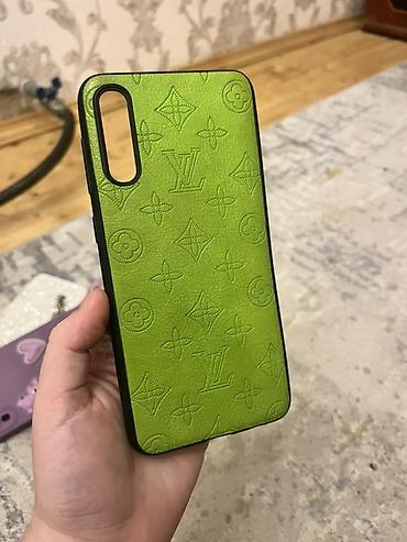 samsung a20 kabro: Yaşıl rəngli telefon qabı - Model uyğunluğu: A50 samsung - Material — 1