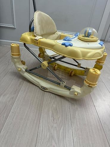 ходунки от chicco: Детские ходунки с игровой панелью и ручкой-толкателем. Б/у — 3