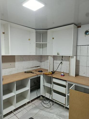 silver kitchen: Кухонный гарнитур угловой, модульный - Планировка: Г-образная, с — 3