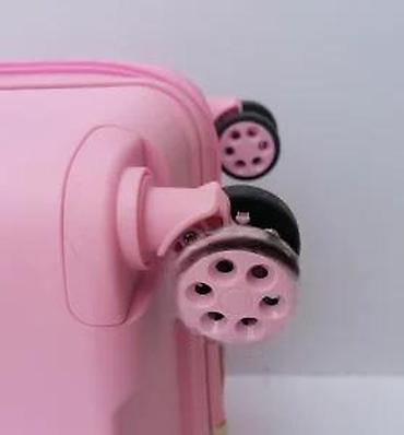 Putni koferi i torbe: Tvrdi kofer za putovanja – ružičasti - Materijal: čvrsta — 14