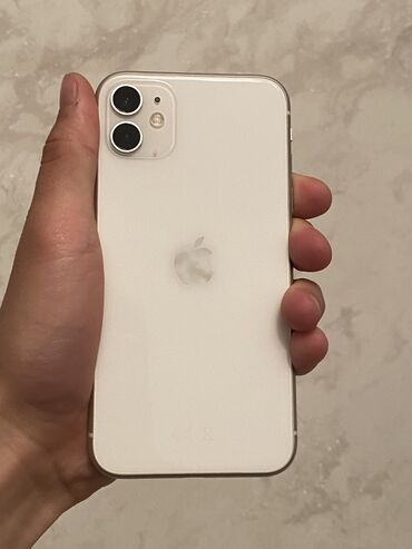 iphone 11 128: IPhone 11, Б/у, 128 ГБ, Белый, Чехол, 78 %