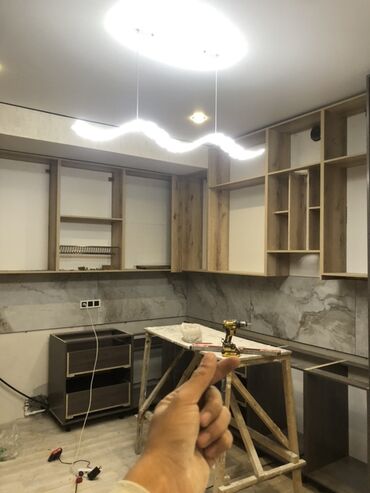 декоративные элементы для кухонной мебели: Кухонный гарнитур все на заказ - Планировка: Г‑образная, под длинную