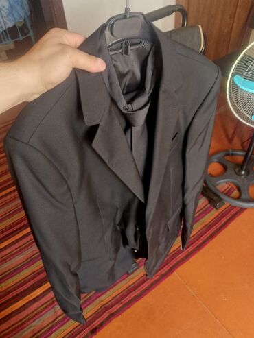 Свадебные платья и аксессуары: Мужской костюм, Демисезон, 2XL (EU 44), цвет - Черный