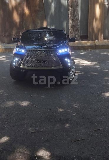 ucuz kask: Uşaq üçün elektrikli avtomobil – Lexus LX-570 stili - Korpusu qara — 1