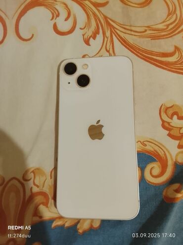 Apple iPhone: IPhone 13, 128 GB, Ağ, Face ID