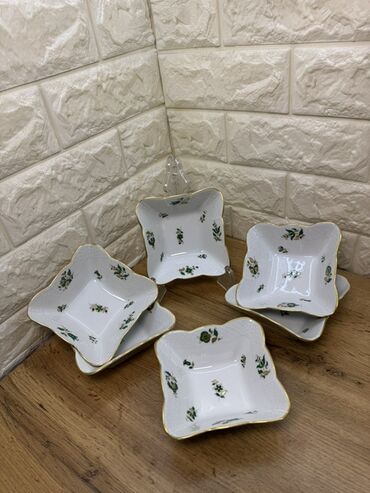 salat qablari: Macarıstan istehsalı Herend markasının salat qabları İdeal vəziyyətdə
