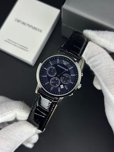 klasik: Yeni, Qol saatı, Emporio Armani, rəng - Qara — 6