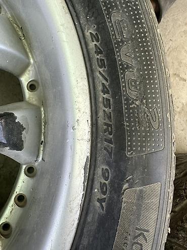 passat variant: Колеса в сборе 225 / 45 / R 17, Лето, Б/у, Комплект, Легковые, Литые, отверстий - 5 — 6