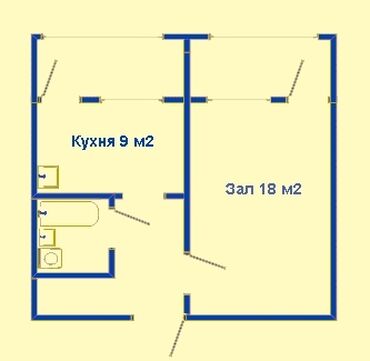 квартиры 106 серии: 1 комната, 35 м², 106 серия, 6 этаж, Старый ремонт