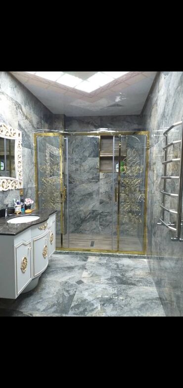 Duş kabinaları, arakəsmələr: Yeni Arakəsmə, Künc üçün, Pulsuz çatdırılma — 16