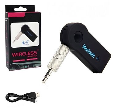 Аксессуары для ТВ и видео: AUX автомобильный Bluetooth аудиоприемник 3.5мм для автомагнитолы