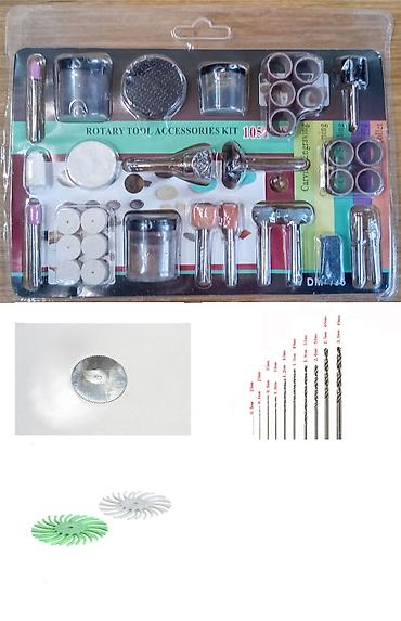 Komplet 105 dodataka za biaks Dremel, Proxxon. Plus dve abrazivne
