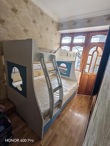 Oğlan və qız üçün, İşlənmiş, Çarpayı, Matras ilə, Siyirməsiz, MDF
