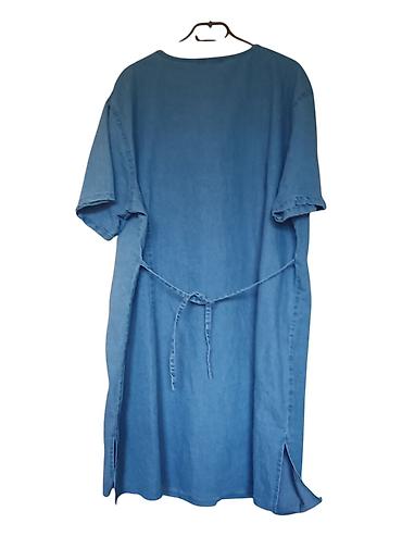 poderane farmerke: Ženska teksas haljina na kopčanje 2xl/3xl - Materijal: lagani denim — 3