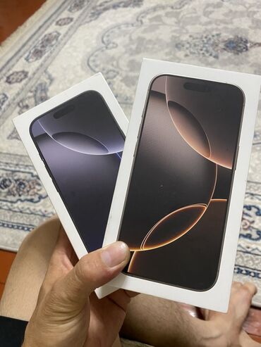 телефон редм: IPhone 16 Pro, Новый, 256 ГБ, Desert Titanium, Коробка, 100 %