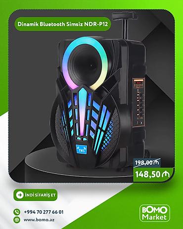 alisa dinamik: 🔥 Dinamik Portativ Bluetooth Simsiz NDR-P12 ✅ Marka: No Brand ✅ Gücü — 1