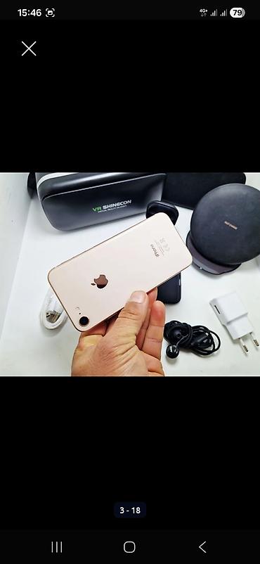 Apple iPhone: IPhone 8, Б/у, 256 ГБ, Золотой, Наушники, 100 % — 2