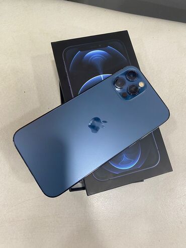 iphone 12 qiymət: IPhone 12 Pro, 256 GB, Pacific Blue, Barmaq izi, Face ID