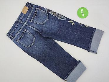 flared jeans white: Spodnie 3/4 damskie, rozmiar M — 3