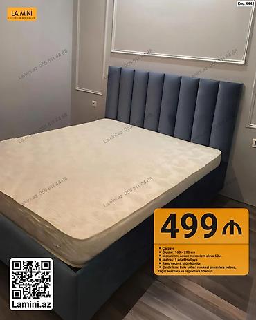 Məhsul: Yumşaq başlıqlı çarpayı Xüsusiyyətlər: - Ölçülər: 160 × 200 lalafo.az -da Məhsul: Yumşaq başlıqlı çarpayı Xüsusiyyətlər: - Ölçülər: 160 × 200