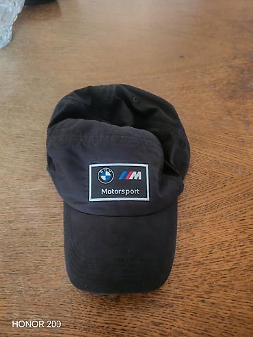 Kişi geyimləri: BMW M Motorsport beysbol papağı - Rəng: qara - Ön hissədə BMW loqosu — 2