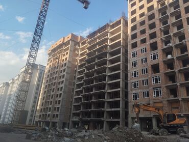 2 комнатная квартира в джале: 1 бөлмө, 43 кв. м, Элитка, 12 кабат, ПСО (өзү оңдоп түзөтүп бүтүү үчүн)