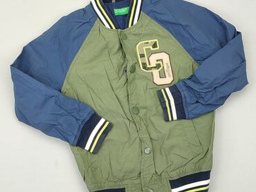 bershka kurtki skorzane: Transitional jacket, Benetton, 10 years, 134-140 cm, condition - Good