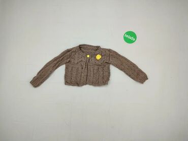 brązowy sweterek: Bolera 1-3 m, stan - Dobry
