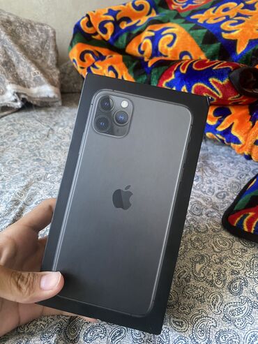 айфон xs max цена в бишкеке бу: IPhone 11 Pro Max, 256 ГБ, Space Gray, Заряддоочу түзүлүш, Коргоочу айнек, Каптама, 75 %