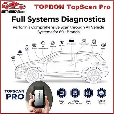 Auto dijagnostika: TOPDON Topscan Pro Bluetooth OBD2 za iOS / Android Dijagnostika svih — 26