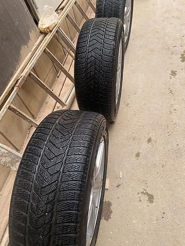 r18 bmw: 4 ədəd avtomobil disk və şin komplekti - Disklər: 5 qol, gümüş rəng — 4