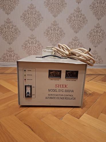 Təmir və tikinti: SHEK SVC-3000VA – Avtomatik Gərginlik Tənzimləyicisi (Servo Motor — 1