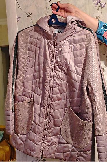 Qadınlar üçün yüngül qışlıq/palto tipli jaket - Rəng: pudra/çəhrayı