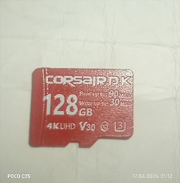 iphone x qara: Corsair microSD yaddaş kartı – 128 GB - Yaddaş həcmi: 128 GB - 4K UHD — 1