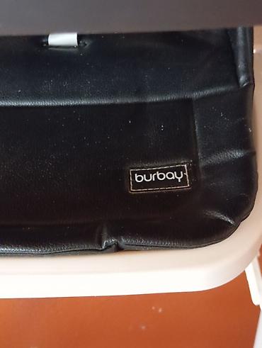 купить детскую коляску бу: Burbay uşaq yemək stulu - Brend: Burbay - Rənglər: qara oturacaq, boz — 3