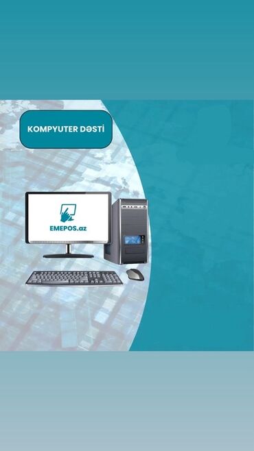 Настольные ПК и рабочие станции: Bu kompyuter dəsti müasir iş və ya təhsil ehtiyacları üçün nəzərdə