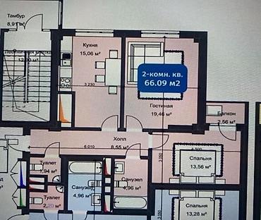 Продажа квартир: 2 комнаты, 66 м², Элитка, 12 этаж, Евроремонт — 4