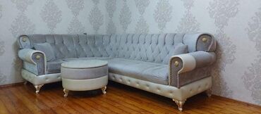 Mebel: Künc divan, Açılmayan, Bazasız, Vеlur parça