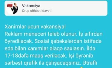 gəncədə iş elanlari: Onlayn iş. Evden oturaraq idare edeceksiniz