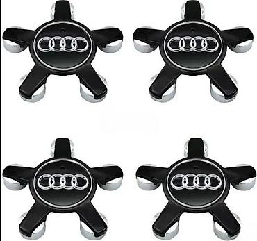 360 auto kamera: Cepovi za felne Audi zvezda - crni. Cepovi su za originalne felne Audi — 2