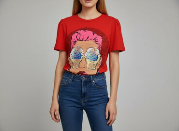czerwone t shirty damskie allegro: T-shirt damski, rozmiar S